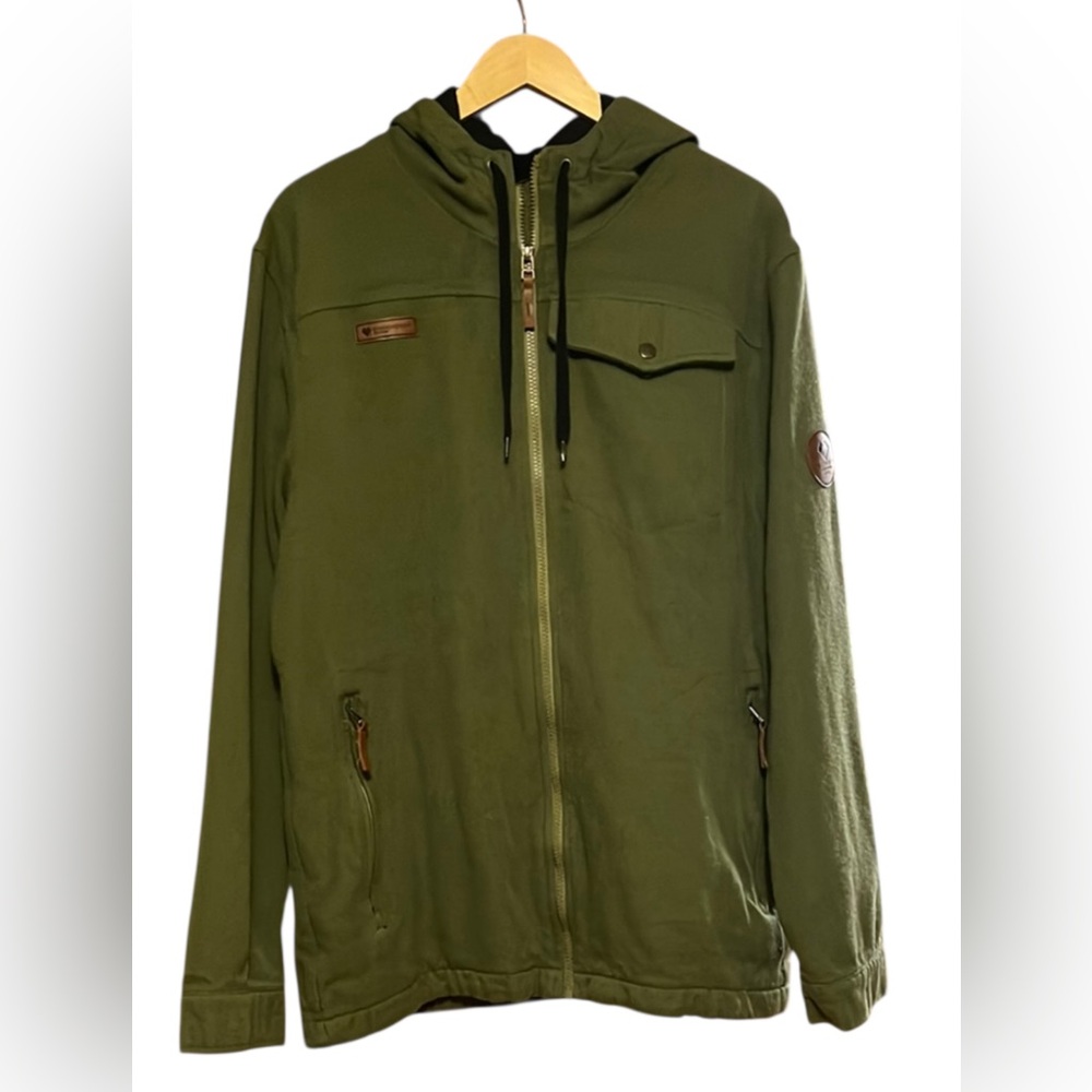 Obermeyer Wyatt Wooly Men’s Jacket Olive Green L EUC